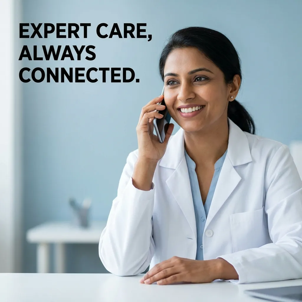 Indian medical professional on call